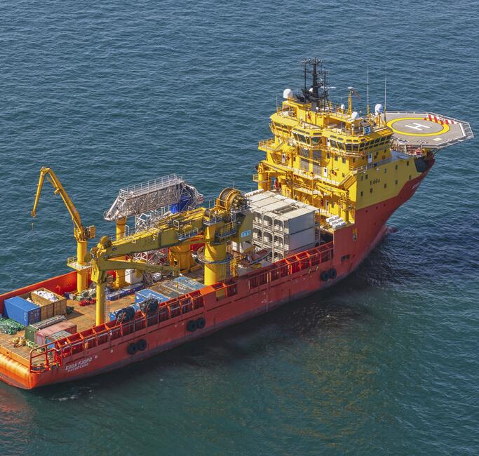 Allrounder Module an Bord eines Schiffes