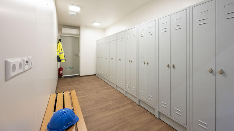 Rent or buy offshore locker room containers