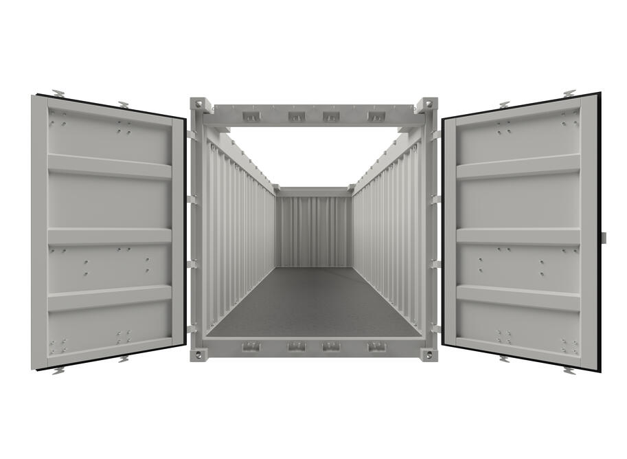 20 ft ELA Offshore Open Top Container without tarpaulin 20 ft ELA Offshore Open Top Container without tarpaulin - open frontview
