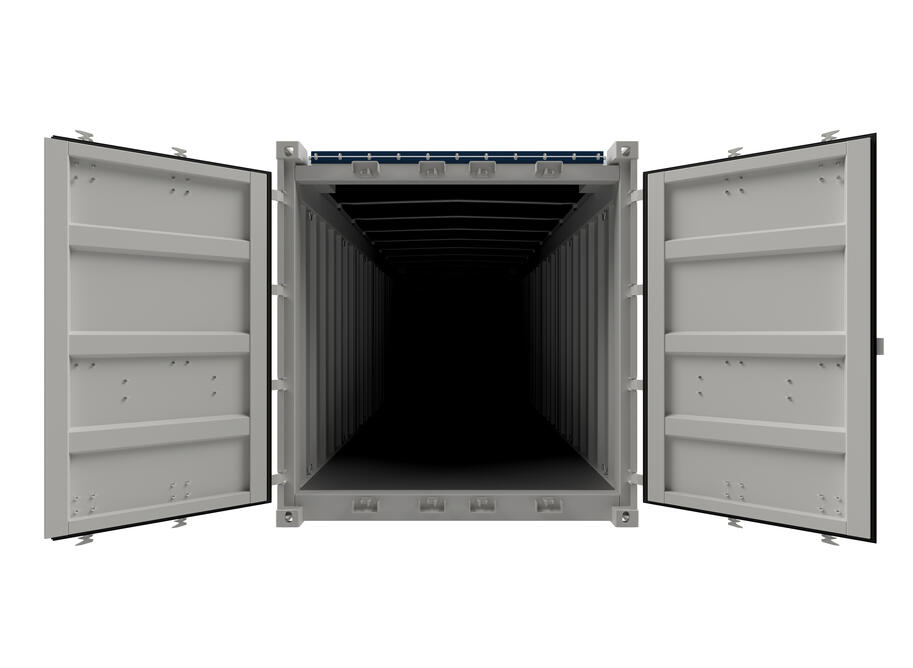 20 ft ELA Offshore Open Top Container 20 ft ELA Offshore Open Top Container - open frontview